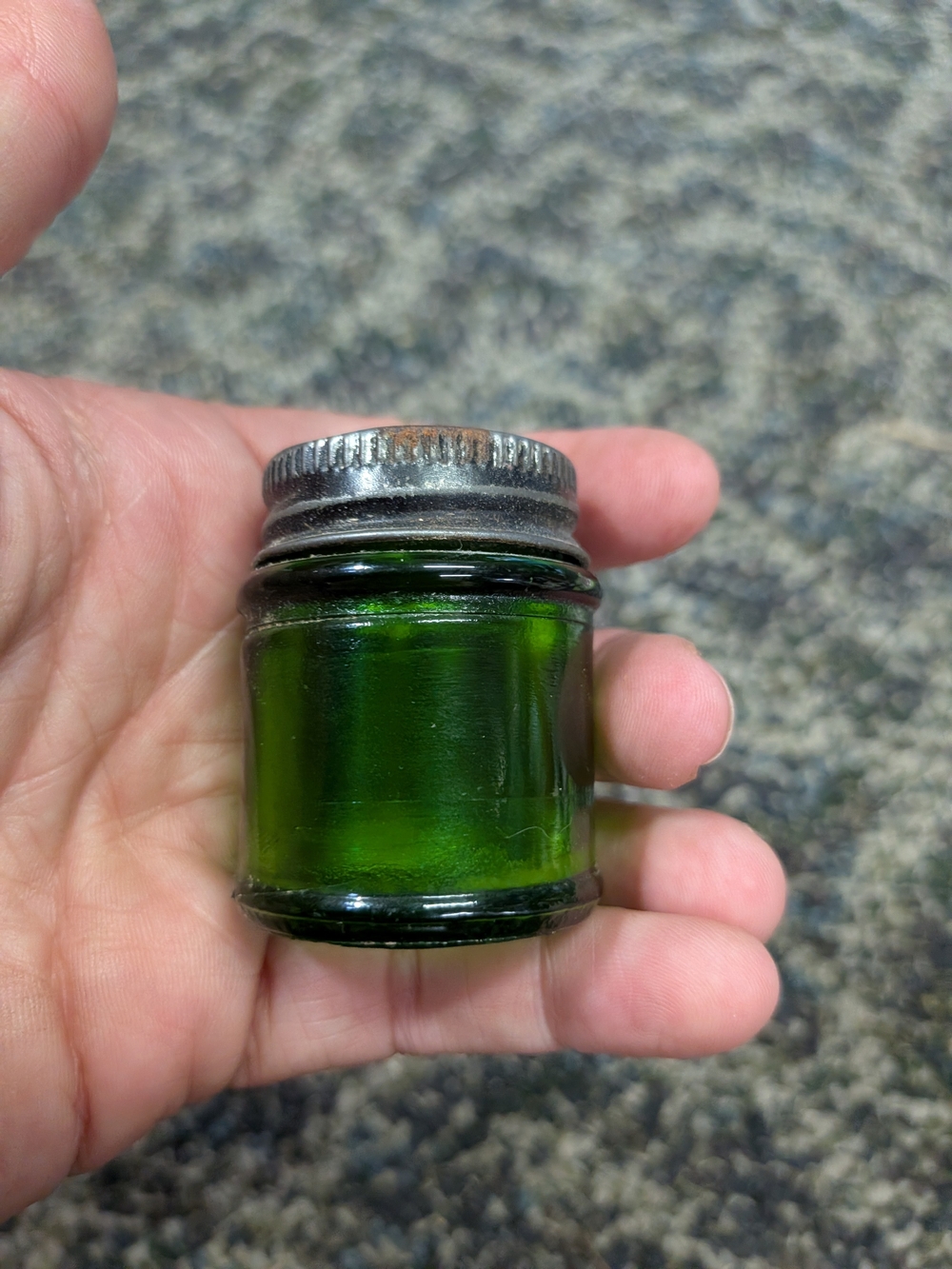 Green Glass Reptile Habitat Jar - Small Screw-Top